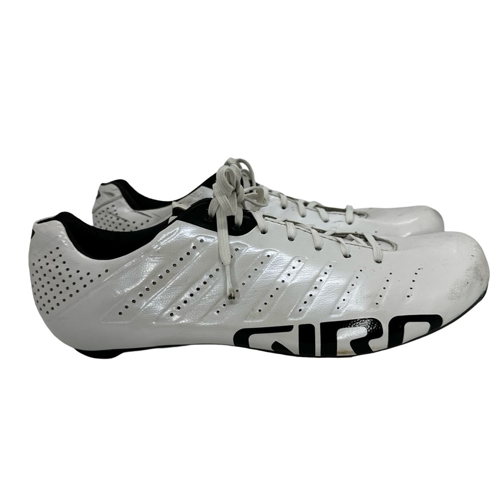 Giro Carbon fiber Men's White and Black Road Cycling Shoes 11